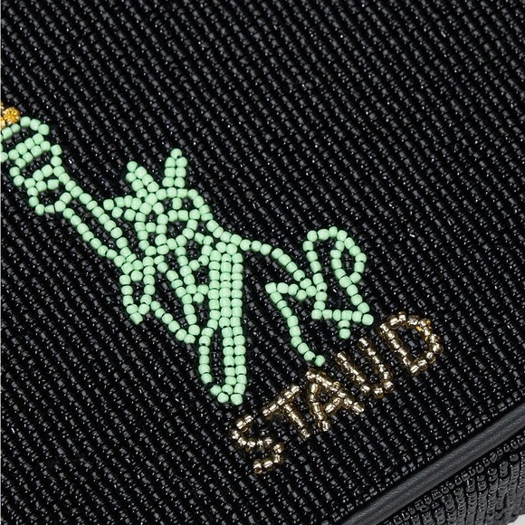 STAUD TOMMY BEADED BAG NYC SKYLINE